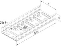 Koppelplaat 60mm INOX316