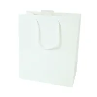 Geschenktas met koord M wit 23 cm | 60 stuks