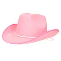 Roze vilten cowboyhoed voor volwassenen   - - thumbnail