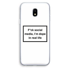 I'm dope: Samsung Galaxy J3 (2017) Transparant Hoesje