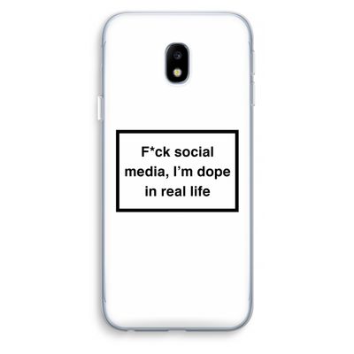 I'm dope: Samsung Galaxy J3 (2017) Transparant Hoesje