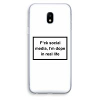 I'm dope: Samsung Galaxy J3 (2017) Transparant Hoesje