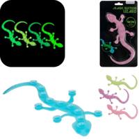 Out Of The Blue magische hagedis glow in the dark 19 cm assorti | 24 stuks