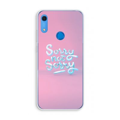 Sorry not sorry: Huawei Y6s Transparant Hoesje