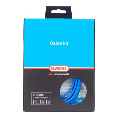 Elvedes Remkabelkit ATB/race universeel blauw 2015013