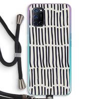 Moroccan stripes: Oppo A72 Transparant Hoesje met koord