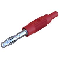 SKS Hirschmann MZS 4 Overgangsstekker Stekker 4 mm - Bus 2 mm Rood 1 stuk(s)