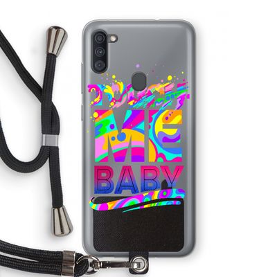 Touch Me: Samsung Galaxy A11 Transparant Hoesje met koord