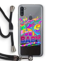Touch Me: Samsung Galaxy A11 Transparant Hoesje met koord