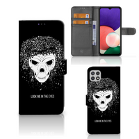 Telefoonhoesje met Naam Samsung Galaxy A22 5G Skull Hair