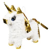 Boland Mini pinata eenhoorn wit Boland Mini pinata eenhoorn wit
