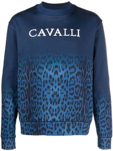 Roberto Cavalli chemise à imprimé léopard - Bleu