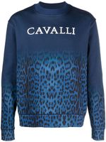 Roberto Cavalli chemise à imprimé léopard - Bleu