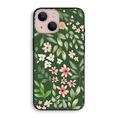Botanical green sweet flower heaven: iPhone 13 mini Biologisch afbreekbaar hoesje