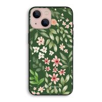 Botanical green sweet flower heaven: iPhone 13 mini Biologisch afbreekbaar hoesje