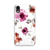 Geschilderde bloemen: iPhone XR Volledig Geprint Hoesje