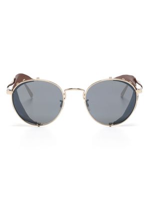 Oliver Peoples lunettes de soleil Cesarino-L à monture ronde - Or
