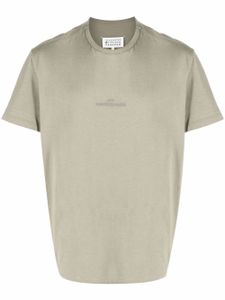 Maison Margiela t-shirt à logo brodé - Vert