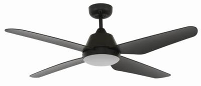 Beacon Plafondventilator met lampAria Led Ø 122cm zwart IP55 - 212998