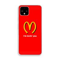 I'm lovin' you: Pixel 4 Transparant Hoesje