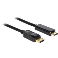 DeLOCK displayport > hdmi adapter (zwart, 2 meter)