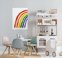 Waterverf regenboog poster Waterverf regenboog poster