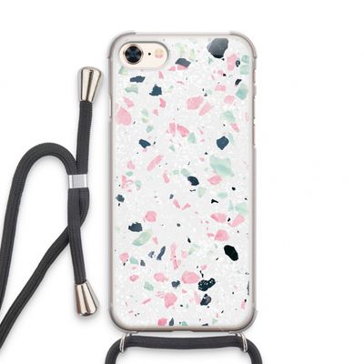 Terrazzo N°3: iPhone 8 Transparant Hoesje met koord