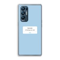 Reminder: Oppo Find X3 Neo Transparant Hoesje