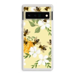 No flowers without bees: Google Pixel 6 Pro Transparant Hoesje