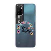 Happy days: Xiaomi Poco M3 Pro 5G Transparant Hoesje