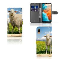 Huawei Y6 (2019) | Telefoonhoesje | Met pasjeshouder | Schaap en Lammetje
