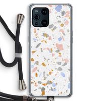 Terrazzo N°8: Oppo Find X3 Transparant Hoesje met koord
