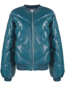 ROTATE BIRGER CHRISTENSEN veste bomber Inary matelassée à chevrons - Bleu