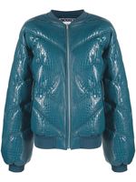 ROTATE BIRGER CHRISTENSEN veste bomber Inary matelassée à chevrons - Bleu