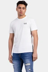 EA7 Emporio Armani Basic Logo T-Shirt Heren Wit/Zwart - Maat XS - Kleur: Wit | Soccerfanshop