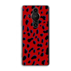 Red Leopard: Sony Xperia Pro-I Transparant Hoesje
