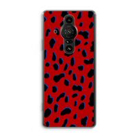 Red Leopard: Sony Xperia Pro-I Transparant Hoesje