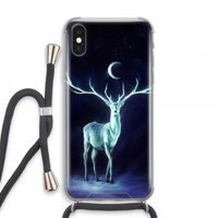 Nightbringer: iPhone XS Max Transparant Hoesje met koord