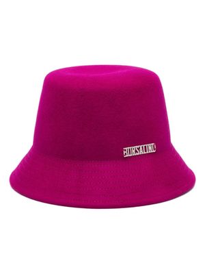 Borsalino bob à plaque logo - Rose