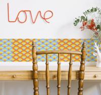 Stickerrand kaleidoscoop bloemen