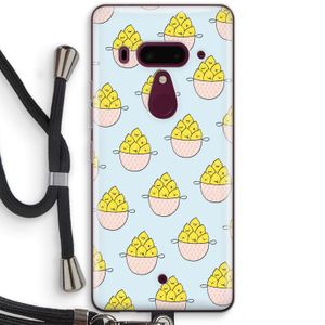 Citroenen: HTC U12+ Transparant Hoesje met koord