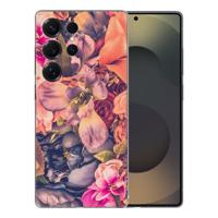 TPU Hoesje Samsung Galaxy S25 Ultra - Bosje Bloemen Backcover TPU Hoesje Samsung Galaxy S25 Ultra - Bosje Bloemen Backcover