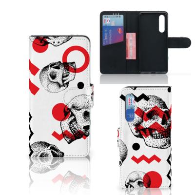 Telefoonhoesje met Naam Xiaomi Mi 9 SE Skull Red