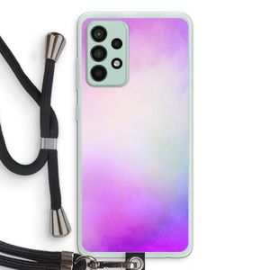 Clouds pastel: Samsung Galaxy A52s 5G Transparant Hoesje met koord