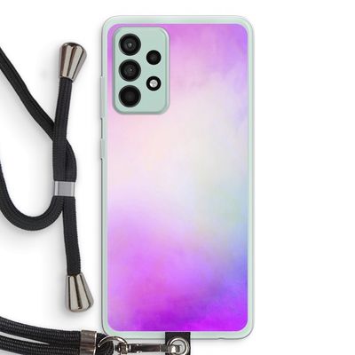 Clouds pastel: Samsung Galaxy A52s 5G Transparant Hoesje met koord