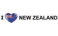 Vakantie sticker I Love New Zealand