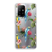 Kleurrijke papegaaien: Oppo A94 5G Transparant Hoesje