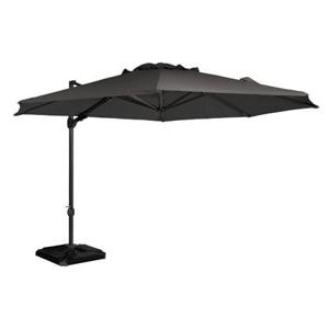 Exotan Roma Zweefparasol Rond 350 Cm - Antraciet