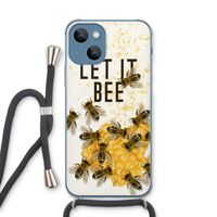 Let it bee: iPhone 13 Transparant Hoesje met koord