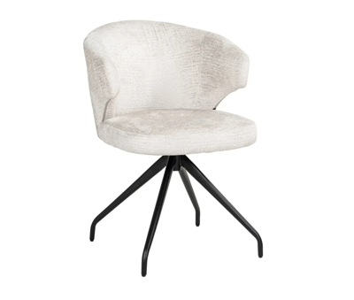 Draaibare Eetkamerstoel Milly Cream Fusion